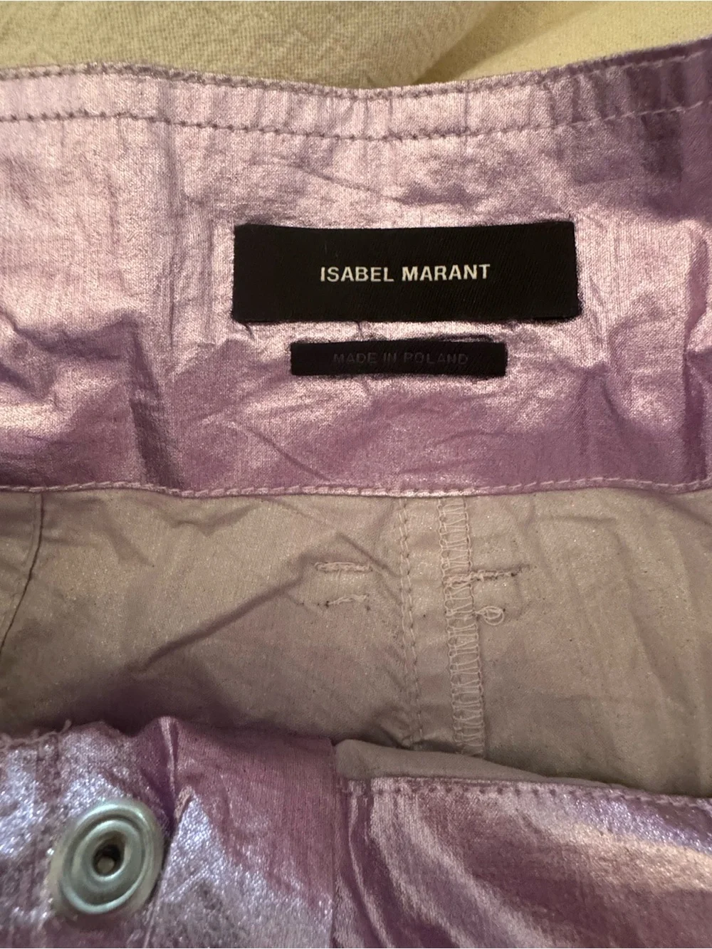 Isabel Marant Metallic Lilac Pants - Picture 4 of 5